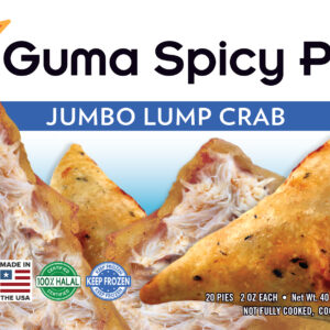 GUMA SPICY PIE – Jumbo Lump CRAB SPICY PIE 20 Single pieces in a pack These pies are delicately spiced, mouth-watering, flaky appetizers that are perfect for any occasion. You will start by eating 1 and end up eating 3 because they are so delicious and habit forming. Plus to top things off, they are nutritious and made with only top-quality ingredients with little or no oil. Use our pies as an exotic hot appetizer, popular party Hors d’Oeuvres, a quick and easy lunch, dinner entree or combo, or even just as a salad topper.